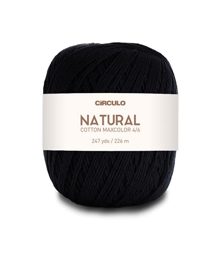 Natural Cotton Maxcolor 4/6 by Círculo – 247 yds, 7 oz – Light Worsted – 100% Brazilian virgin cotton (Pack of 1 ball) (8990)