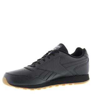 reebok mens classic harman run sneaker, black/gum, 11.5 us