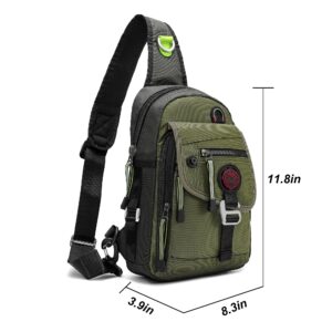 NICGID Sling Bag Chest Shoulder Backpack Crossbody Bags for iPad Tablet Outdoor Hiking Men Women