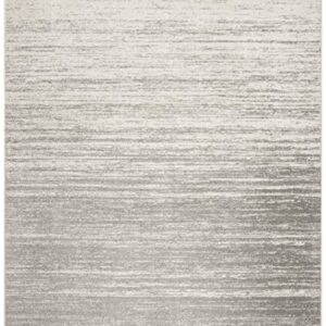 SAFAVIEH Adirondack Collection Area Rug - 8' x 10', Light Grey / Grey, Modern Ombre Design, Non-Shedding & Easy Care, Ideal for High Traffic Areas in Living Room, Bedroom (ADR113C)