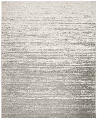 SAFAVIEH Adirondack Collection Area Rug - 8' x 10', Light Grey / Grey, Modern Ombre Design, Non-Shedding & Easy Care, Ideal for High Traffic Areas in Living Room, Bedroom (ADR113C)