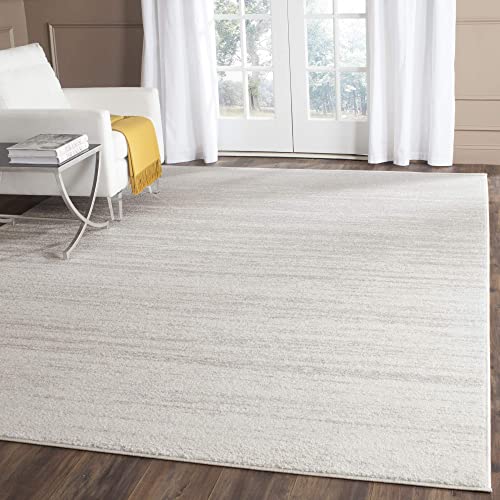 SAFAVIEH Adirondack Collection Area Rug - 8' x 10', Light Grey / Grey, Modern Ombre Design, Non-Shedding & Easy Care, Ideal for High Traffic Areas in Living Room, Bedroom (ADR113C)