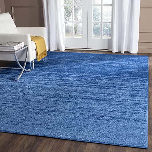 SAFAVIEH Adirondack Collection Area Rug - 8' x 10', Light Grey / Grey, Modern Ombre Design, Non-Shedding & Easy Care, Ideal for High Traffic Areas in Living Room, Bedroom (ADR113C)