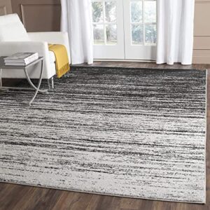 SAFAVIEH Adirondack Collection Area Rug - 8' x 10', Light Grey / Grey, Modern Ombre Design, Non-Shedding & Easy Care, Ideal for High Traffic Areas in Living Room, Bedroom (ADR113C)