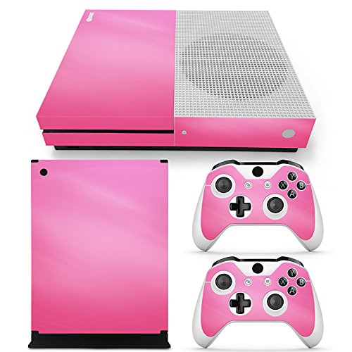 Gam3Gear Vinyl Decal Protective Skin Cover Sticker for Xbox One S Console & Controller (NOT Xbox One Elite/Xbox One/Xbox One X) - Pink