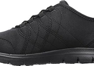 Skechers Women's Ghenter Srelt Work Shoe, Black, 6 M US