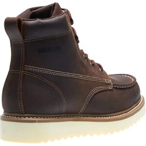 Wolverine Men's Loader 6" Soft Toe Wedge Work Boot, Brown, 10.5 M US