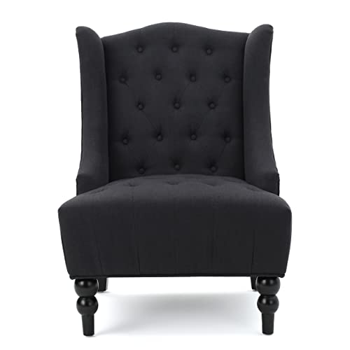 Christopher Knight Home Toddman High-Back Fabric Club Chair, Dark Charcoal Dimensions: 27.25”D x 33.75”W x 38.50”H