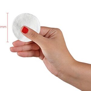 AnnaLisa 100% Pure Combed Cotton Rounds 3 Packs of 80 Hypoallergenic & Absorbing Cotton Pads for Face/Makeup/Nail Polish Removal |240-Piece Italian Round Facial Cleansing|