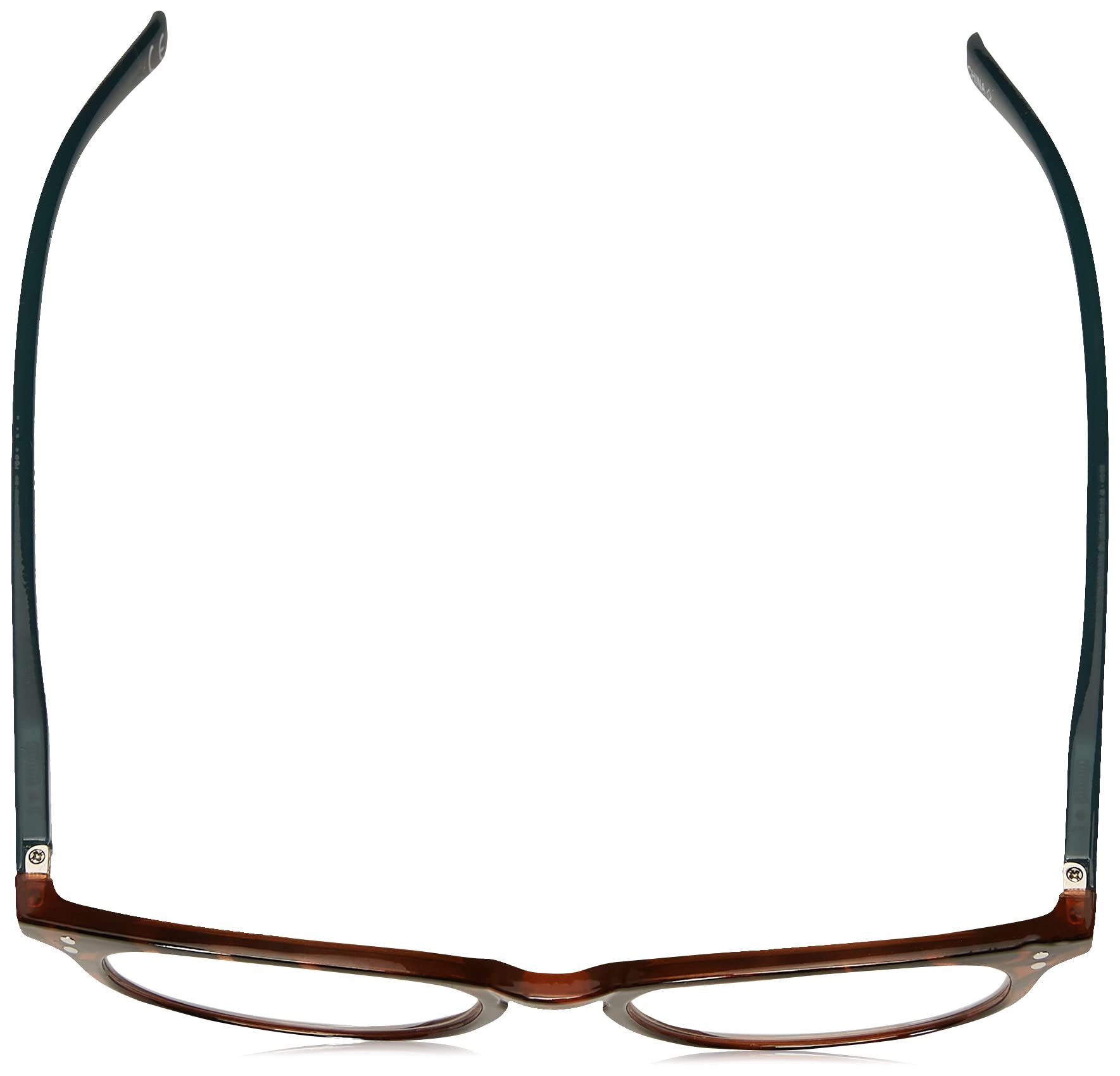 Foster Grant Women's Elodie Round Reading Glasses, Brown Tortoise/Transparent, 59 mm + 2.5