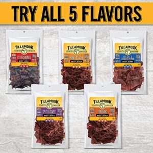 Tillamook Country Smoker Real Hardwood Smoked Beef Jerky, Spicy & Sweet, 10 Ounce