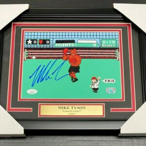 Iron Mike Tyson Authentic Signed Autographed 8x10 Photo Framed Punch-out Bas Coa - Autographed Boxing Photos