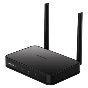 netgear dual band wifi router (r6020) – ac750 wireless speed (up to 750mbps), coverage up to 750 sq. ft., 10 devices, 4 x fast ethernet ports