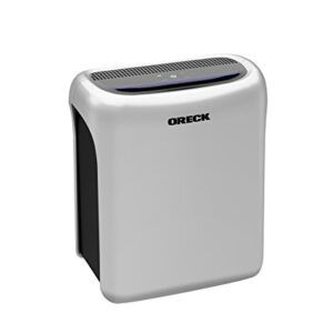 Oreck Air Response Air Purifier, HEPA and Carbon Filtration For Home, Quiet, Small, Silver, WK16000