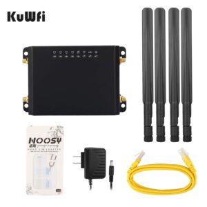 KuWFi 300Mbps 3G 4G LTE Car WiFi Wireless Router Extender Strong Signal Car WiFi Routers with USB Port SIM Card Slot with External Antennas for USA/Canada/Mexico SIM Card