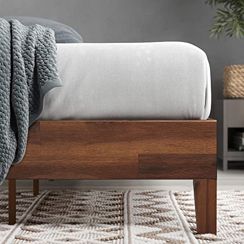 Zinus Marissa 12 Inch Deluxe Wood Platform Bed / No Box Spring Needed / Wood Slat Support / Antique Espresso Finish, Full