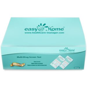 easy@home 25 pack 4 panel instant urine drug test - cocaine (coc), marijuana (thc), opiates (opi), methamphetamine (mamp/met) edoap#144