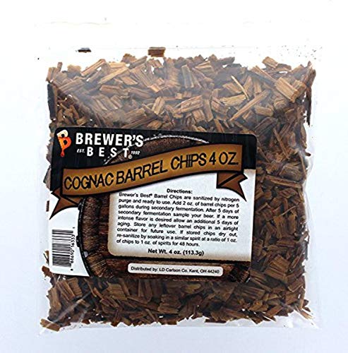 North Mountain Supply 6333A Brewer"s Best Barrel Chips Cognac Barrel, 4 oz., Brown