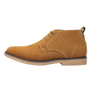 Bruno Marc Men's Chukka Camel Suede Leather Chukka Desert Oxford Ankle Boots Size 10 M US