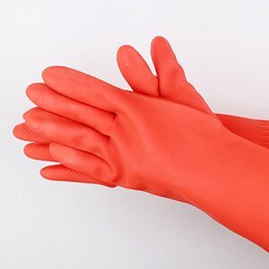 SYROVIA Household Arms Length Rubber Latex Cleaning Long Glove Reusable Kitchen Natural Rubber Living Wash Gloves