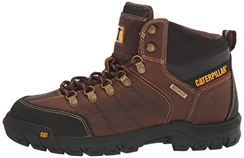 Cat Footwear Men's Threshold Waterproof Soft Toe Work Boot, Real Brown, 8.5