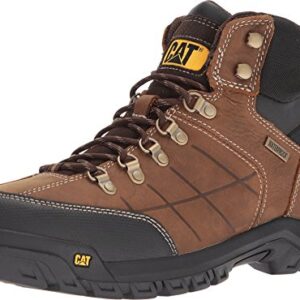 Cat Footwear Men's Threshold Waterproof Soft Toe Work Boot, Real Brown, 8.5