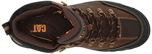 Cat Footwear Men's Threshold Waterproof Soft Toe Work Boot, Real Brown, 8.5