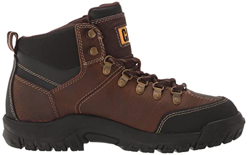 Cat Footwear Men's Threshold Waterproof Soft Toe Work Boot, Real Brown, 8.5