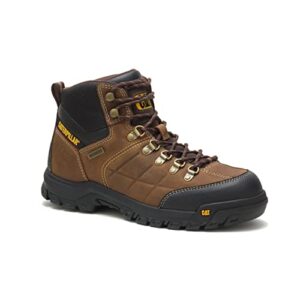 Cat Footwear Men's Threshold Waterproof Soft Toe Work Boot, Real Brown, 8.5