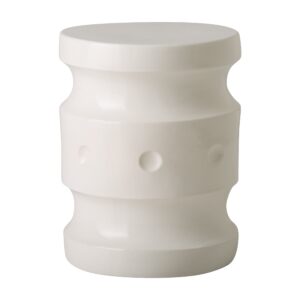 emissary home & garden spindle stool white