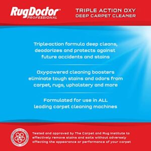 Rug Doctor Triple-Action Oxy Carpet Cleaner Deep Cleans, Deodorizes, and Refreshes Carpet & Upholstery, 96 oz, Daybreak Scent, Professional-Grade, RED