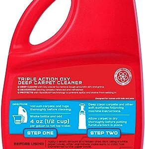 Rug Doctor Triple-Action Oxy Carpet Cleaner Deep Cleans, Deodorizes, and Refreshes Carpet & Upholstery, 96 oz, Daybreak Scent, Professional-Grade, RED