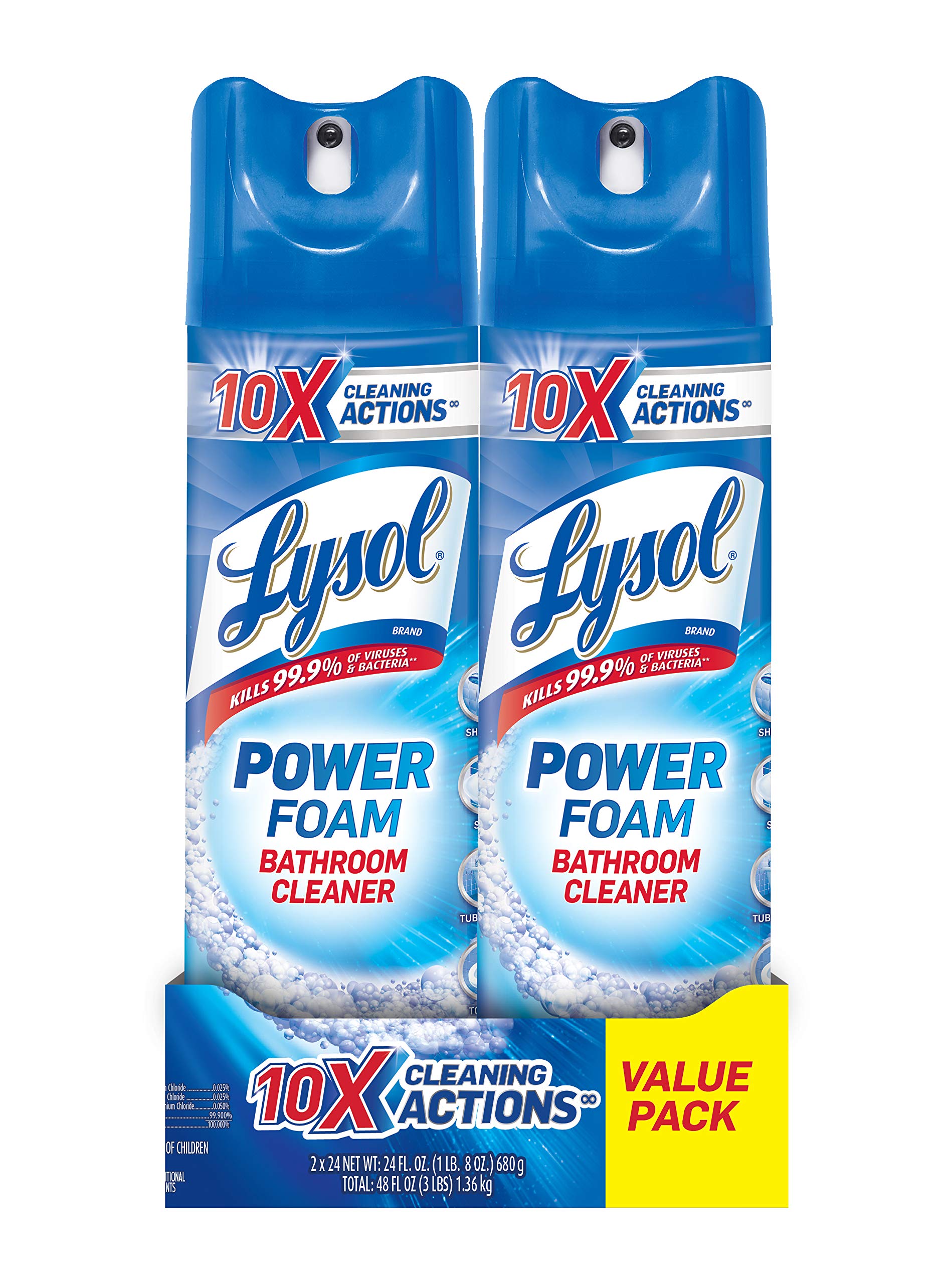 Lysol Bathroom Cleaner Spray, Island Breeze, 48oz (2X24oz)