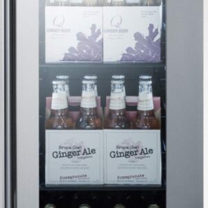 CL181WBV 18" Commercial Beverage Center with 2.9 cu. ft. Capacity Digital Thermostat LED Lighting Professional Handle in Stainless Steel