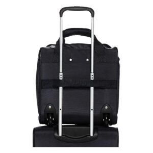 Amazon Basics Underseat Carry-On Rolling Travel Luggage Bag with Wheels, 14 Inches, Black