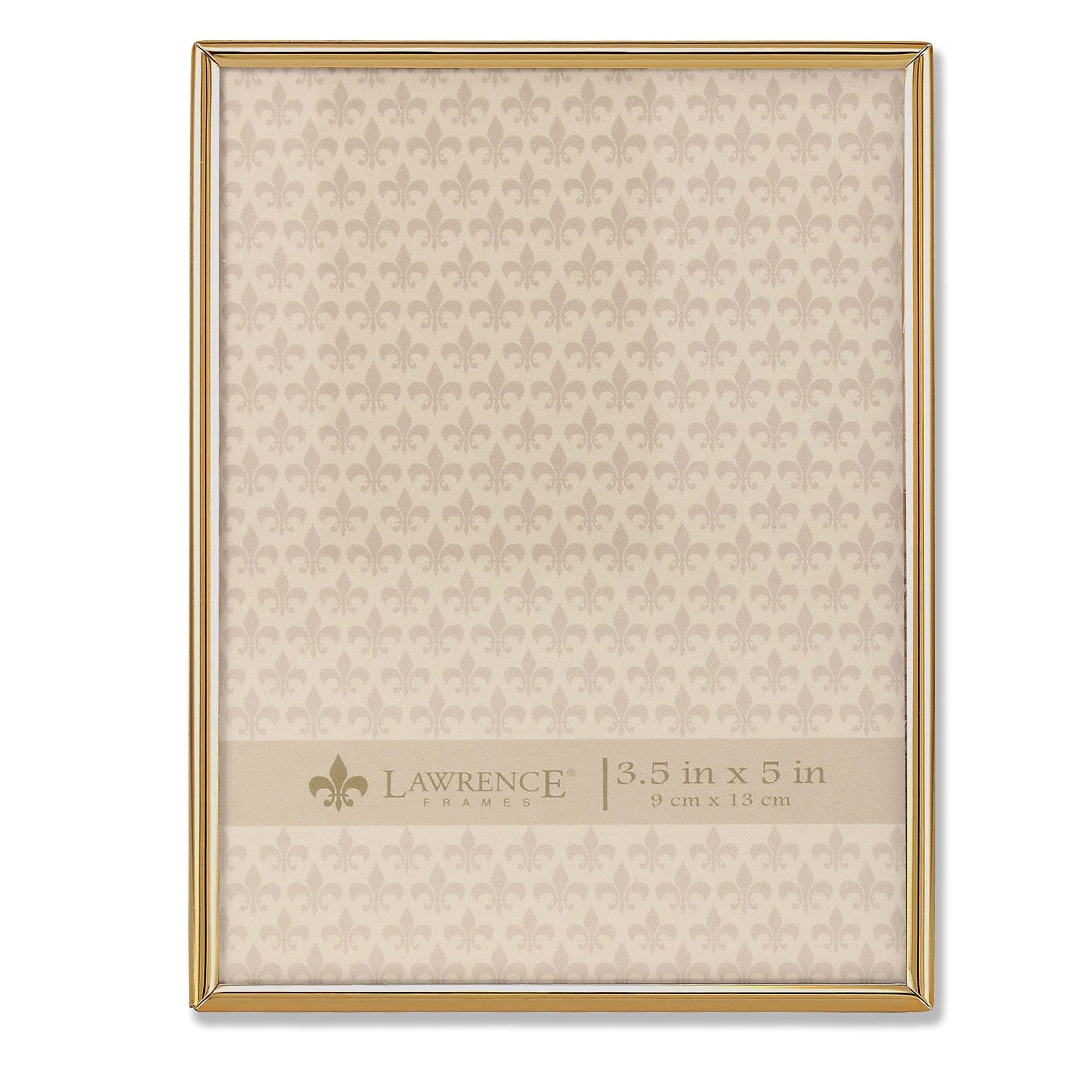 Lawrence Frames 3.5W x 5-Inch H Simply Gold Metal Picture Frame (670035)