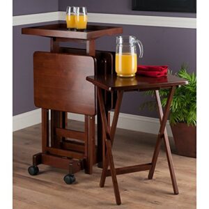 Winsome Isabelle Snack table, Walnut 19.69x15.91x36.22