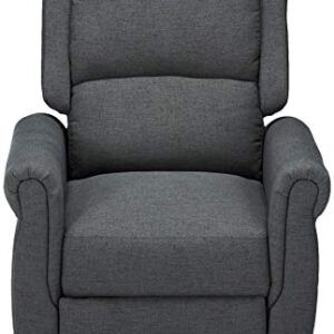 Christopher Knight Home Haddan Fabric Recliner, Charcoal