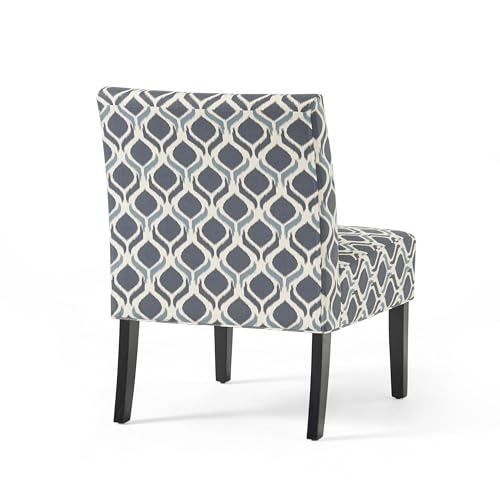 Christopher Knight Home Kassi Fabric Accent Chairs, 2-Pcs Set, Blue / Navy