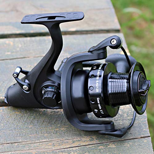 Sougayilang Spinning Fishing Reel,12+1BB Metal Body Smooth, Carp Spinning Reels, for Saltwater and Freshwater Fishing-BE5000