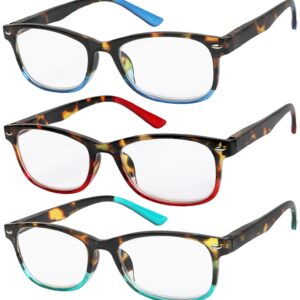 Success Eyewear Reading Glasses Set of 3 Great Value Spring Hinge Readers Men and Women Glasses for Reading +2.75