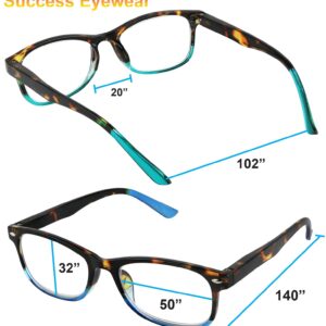 Success Eyewear Reading Glasses Set of 3 Great Value Spring Hinge Readers Men and Women Glasses for Reading +2.75