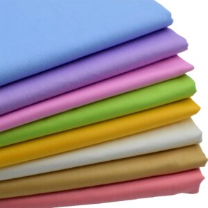 inee candy solids fat quarters fabric bundles, quilting fabric for sewing crafting,18x22 inches,(candy solids)