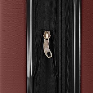 Elite Luggage Expandable Hardside Spinner Luggage, Burgundy, Carry-on 21-Inch