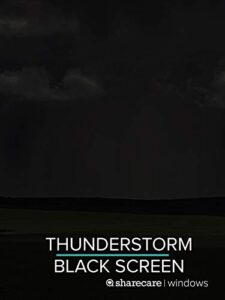 thunderstorm for sleep black screen