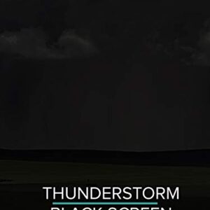 Thunderstorm for sleep black screen