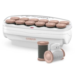 conair ceramic 1 1/2-inch hot rollers, super clips included, create big bouncy curls