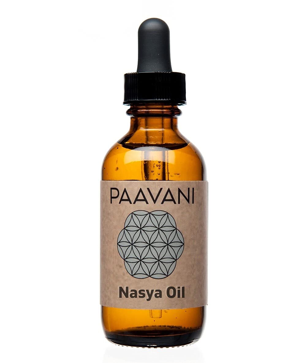 PAAVANI Ayurveda Nasya Oil - Ayurvedic Nasal Cleaner & Moisturizer Drops for Sinus Relief (2 oz.)