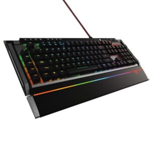 patriot viper v770 mechanical gaming keyboard full rgb/dedicated media controls/macro enabled