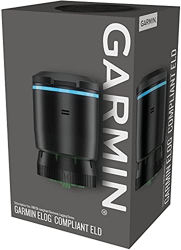 Garmin eLog, Compliant Electronic Logging Device (ELD), No-Subscription Fees, FMCSA Compliant, Supports 9-pin J1939 and 6-pin J1708 Diagnostic Ports (010-01876-00)